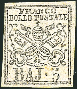 ANTICHI STATI ITALIANI - PONTIFICIO  (1854)  - Catalogo Cataloghi su offerta - Studio Filatelico Toselli