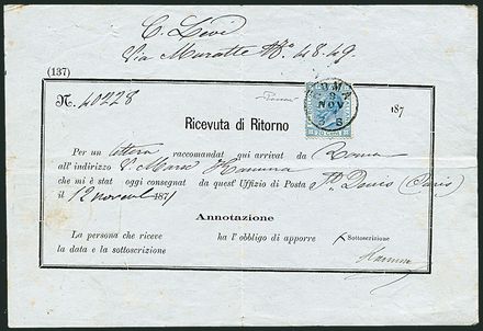 ITALIA REGNO  (1867)  - Catalogo Cataloghi su offerta - Studio Filatelico Toselli