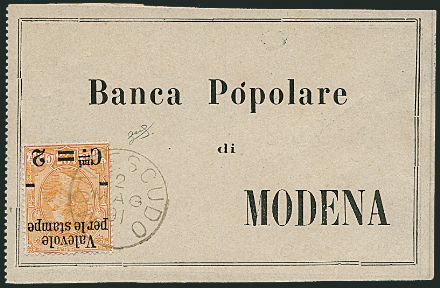 ITALIA REGNO  (1890)  - Catalogo Cataloghi su offerta - Studio Filatelico Toselli