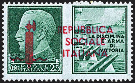REPUBBLICA SOCIALE ITALIANA Saggi - Propaganda di guerra  (1944)  - Catalogo Cataloghi su offerta - Studio Filatelico Toselli