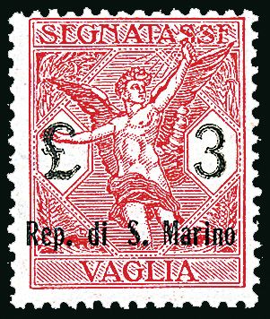 SAN MARINO Segnatasse per vaglia  (1924)  - Catalogo Cataloghi su offerta - Studio Filatelico Toselli