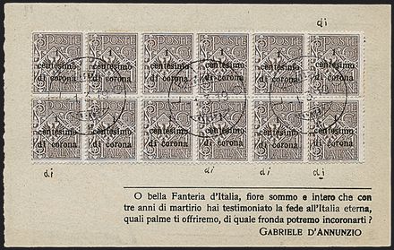 OCCUPAZIONI - TRENTO TRIESTE  (1919)  - Catalogo Cataloghi su offerta - Studio Filatelico Toselli