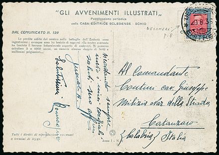 COLONIE ITALIANE - GUERRA D'ETIOPIA  (1936)  - Catalogo Cataloghi su offerta - Studio Filatelico Toselli