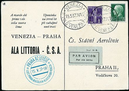 POSTA AEREA ITALIANA  (1937)  - Catalogo Cataloghi su offerta - Studio Filatelico Toselli