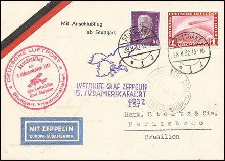 ZEPPELIN - GERMANIA  (1932)  - Catalogo Cataloghi su offerta - Studio Filatelico Toselli