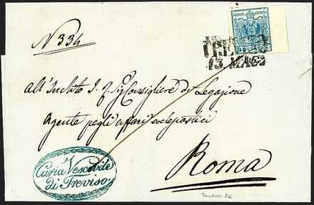 ANTICHI STATI ITALIANI - LOMBARDO VENETO  (1856)  - Catalogo Catalogo di Vendita a prezzi netti - Studio Filatelico Toselli