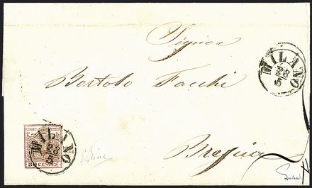 ANTICHI STATI ITALIANI - LOMBARDO VENETO - Falsi dell'epoca  (1853)  - Catalogo Catalogo di Vendita a prezzi netti - Studio Filatelico Toselli