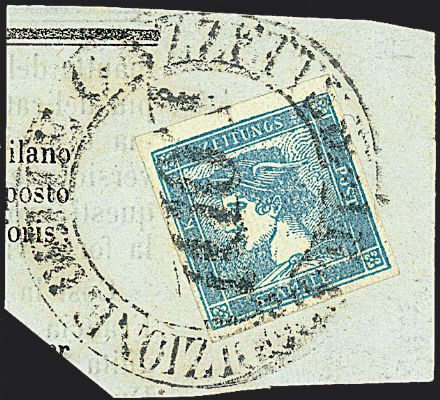 ANTICHI STATI ITALIANI - LOMBARDO VENETO - Francobolli per giornali  (1851)  - Catalogo Catalogo di Vendita a prezzi netti - Studio Filatelico Toselli