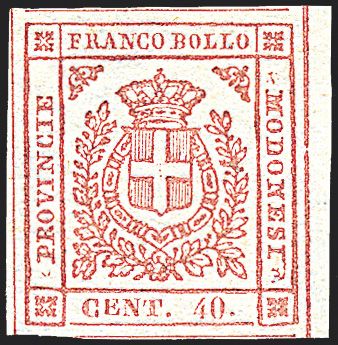 ANTICHI STATI ITALIANI - MODENA - Governo provvisorio  (1859)  - Catalogo Catalogo di Vendita a prezzi netti - Studio Filatelico Toselli