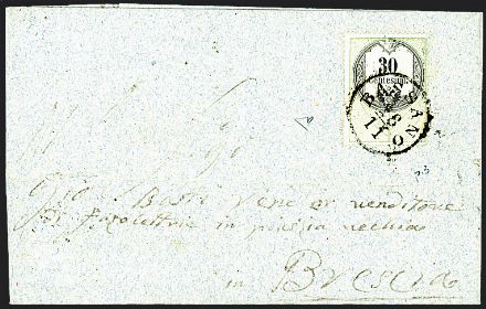 ANTICHI STATI ITALIANI - LOMBARDO VENETO - Marche da bollo usate per posta  (1854)  - Catalogo Cataloghi su offerta - Studio Filatelico Toselli