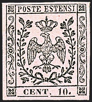ANTICHI STATI ITALIANI - MODENA  (1852)  - Catalogo Cataloghi su offerta - Studio Filatelico Toselli