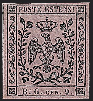 ANTICHI STATI ITALIANI - MODENA - Segnatasse per giornali  (1853)  - Catalogo Cataloghi su offerta - Studio Filatelico Toselli