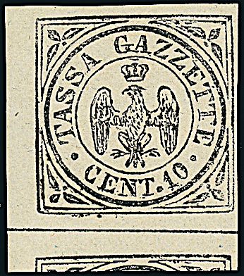 ANTICHI STATI ITALIANI - MODENA - Segnatasse per giornali  (1859)  - Catalogo Cataloghi su offerta - Studio Filatelico Toselli