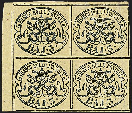 ANTICHI STATI ITALIANI - PONTIFICIO  (1853)  - Catalogo Cataloghi su offerta - Studio Filatelico Toselli