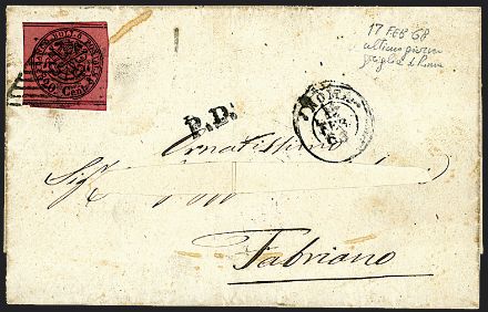 ANTICHI STATI ITALIANI - PONTIFICIO  (1867)  - Catalogo Cataloghi su offerta - Studio Filatelico Toselli
