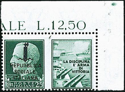 REPUBBLICA SOCIALE ITALIANA Propaganda di guerra  (1944)  - Catalogo Cataloghi su offerta - Studio Filatelico Toselli