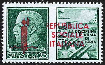 REPUBBLICA SOCIALE ITALIANA Saggi  (1944)  - Catalogo Cataloghi su offerta - Studio Filatelico Toselli