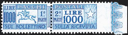ITALIA REPUBBLICA Pacchi postali  (1957)  - Catalogo Cataloghi su offerta - Studio Filatelico Toselli