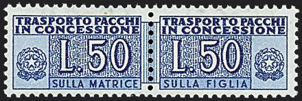 ITALIA REPUBBLICA Pacchi in concessione  (1953)  - Catalogo Cataloghi su offerta - Studio Filatelico Toselli