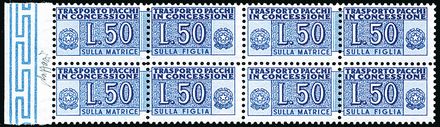 ITALIA REPUBBLICA Pacchi in concessione  (1953)  - Catalogo Cataloghi su offerta - Studio Filatelico Toselli