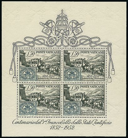 VATICANO Foglietti  (1952)  - Catalogo Cataloghi su offerta - Studio Filatelico Toselli