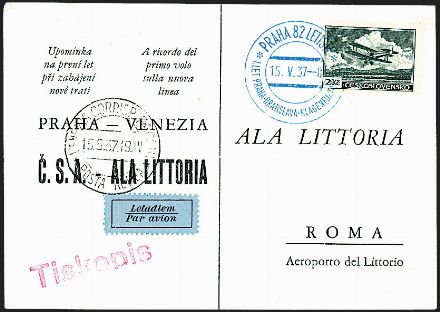 POSTA AEREA ITALIANA  (1937)  - Catalogo Cataloghi su offerta - Studio Filatelico Toselli