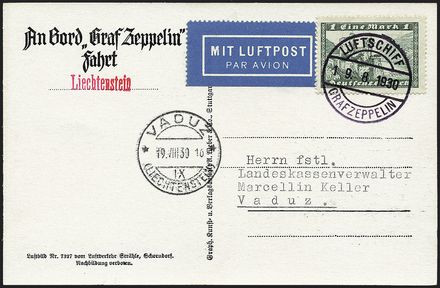 ZEPPELIN - GERMANIA  (1930)  - Catalogo Cataloghi su offerta - Studio Filatelico Toselli
