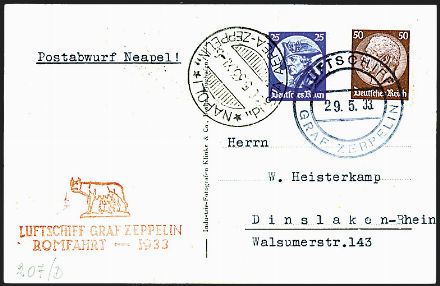 ZEPPELIN - GERMANIA  (1933)  - Catalogo Cataloghi su offerta - Studio Filatelico Toselli