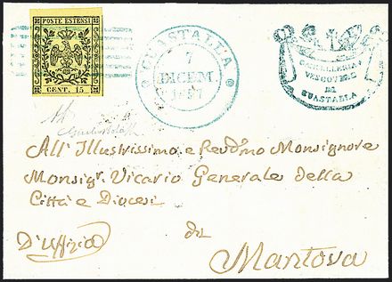 ANTICHI STATI ITALIANI - MODENA  (1853)  - Catalogo Catalogo di Vendita a prezzi netti - Studio Filatelico Toselli