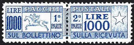 ITALIA REPUBBLICA Pacchi postali  - Catalogo Catalogo a Prezzi Netti on-line - Studio Filatelico Toselli