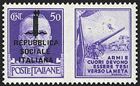 REPUBBLICA SOCIALE ITALIANA  Propaganda di guerra