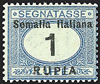 COLONIE ITALIANE SOMALIA Segnatasse