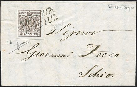 ANTICHI STATI ITALIANI - LOMBARDO VENETO  (1850)  - Catalogo Cataloghi su offerta - Studio Filatelico Toselli