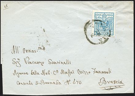 ANTICHI STATI ITALIANI - LOMBARDO VENETO  (1850)  - Catalogo Cataloghi su offerta - Studio Filatelico Toselli