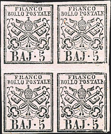 ANTICHI STATI ITALIANI - PONTIFICIO  (1852)  - Catalogo Cataloghi su offerta - Studio Filatelico Toselli