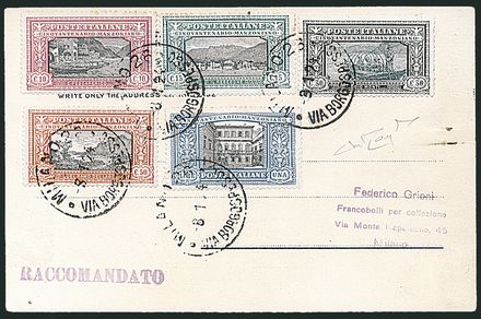 ITALIA REGNO  (1924)  - Catalogo Cataloghi su offerta - Studio Filatelico Toselli