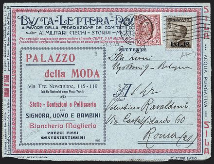 ITALIA REGNO Francobolli per buste e lettere postali - B.L.P.  (1922)  - Catalogo Cataloghi su offerta - Studio Filatelico Toselli