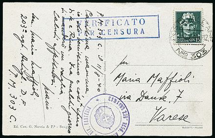 ITALIA REGNO Posta militare  (1940)  - Catalogo Cataloghi su offerta - Studio Filatelico Toselli