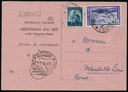 ITALIA REPUBBLICA  (1949)  - Catalogo Cataloghi su offerta - Studio Filatelico Toselli