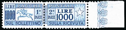 ITALIA REPUBBLICA Pacchi postali  (1954)  - Catalogo Cataloghi su offerta - Studio Filatelico Toselli