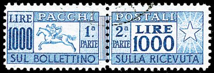 ITALIA REPUBBLICA Pacchi postali  (1954)  - Catalogo Cataloghi su offerta - Studio Filatelico Toselli