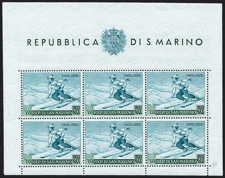 SAN MARINO Foglietti  (1953)  - Catalogo Cataloghi su offerta - Studio Filatelico Toselli