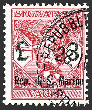 SAN MARINO Segnatasse per vaglia  (1924)  - Catalogo Cataloghi su offerta - Studio Filatelico Toselli