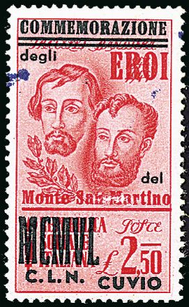 EMISSIONI C.L.N. - CUVIO  (1945)  - Catalogo Cataloghi su offerta - Studio Filatelico Toselli