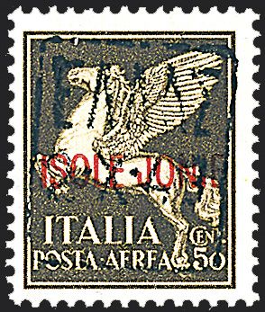 OCCUPAZIONI - ZANTE - AMMINISTRAZIONE CIVILE GRECA - Posta aerea  (1943)  - Catalogo Cataloghi su offerta - Studio Filatelico Toselli