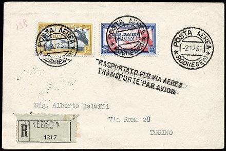 COLONIE ITALIANE - EGEO - Posta aerea  (1932)  - Catalogo Cataloghi su offerta - Studio Filatelico Toselli