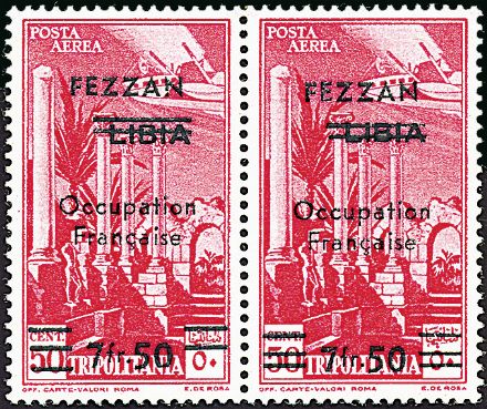 OCCUPAZIONI STRANIERE DELLE COLONIE - FEZZAN - Occupazione Francese - Posta aerea  (1943)  - Catalogo Cataloghi su offerta - Studio Filatelico Toselli