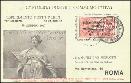 POSTA AEREA ITALIANA  (1917)  - Catalogo Cataloghi su offerta - Studio Filatelico Toselli