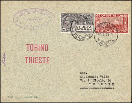 POSTA AEREA ITALIANA  (1926)  - Catalogo Cataloghi su offerta - Studio Filatelico Toselli