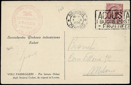 POSTA AEREA ITALIANA  (1926)  - Catalogo Cataloghi su offerta - Studio Filatelico Toselli